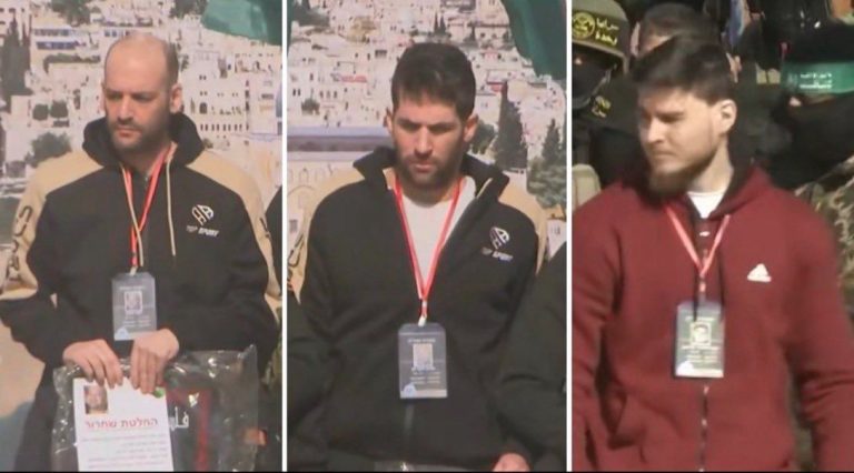 Hamas released three Israeli hostages