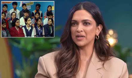 ‘Pariksha Pe Charcha’ | Actress Deepika Padukone interacts with students.